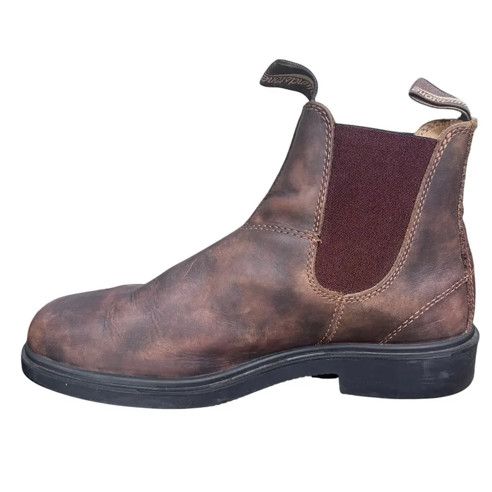 Blundstone Classic Rustic Brown Leather Chelsea Boots Size 9.5 US 10.5